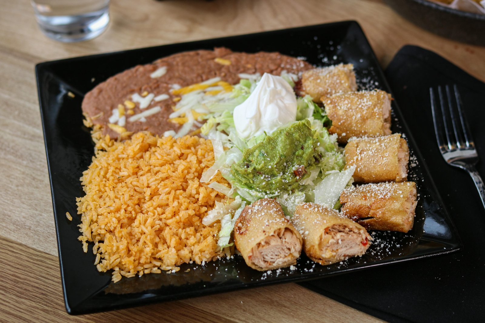 Taquitos rancheros lunch at Tequila Fuego Longview WA